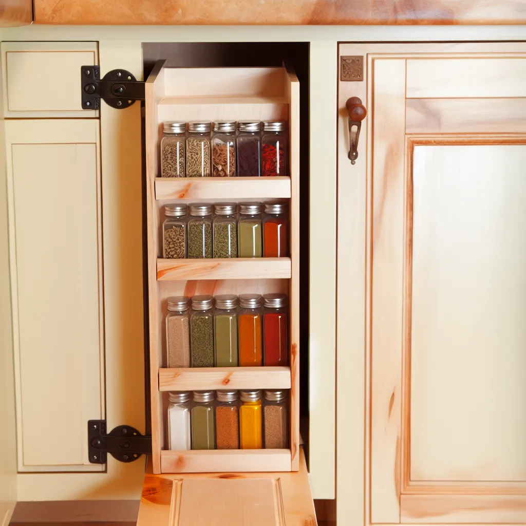 Cabinet door organizer