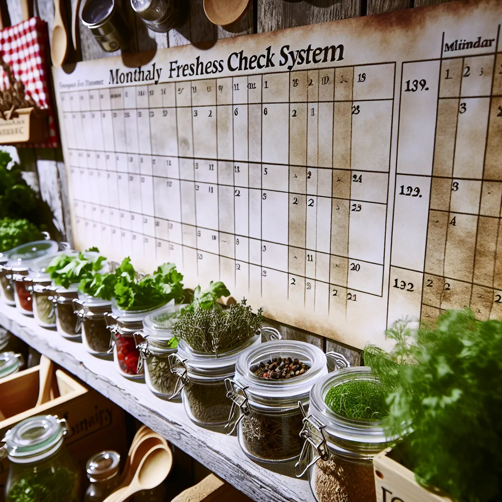 Monthly freshness check system