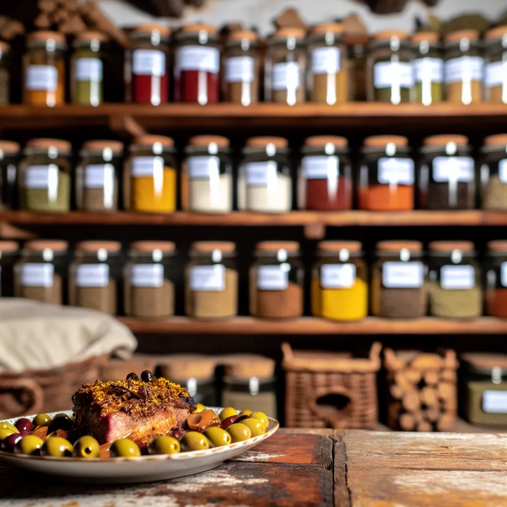 Successful cooking with organized spices