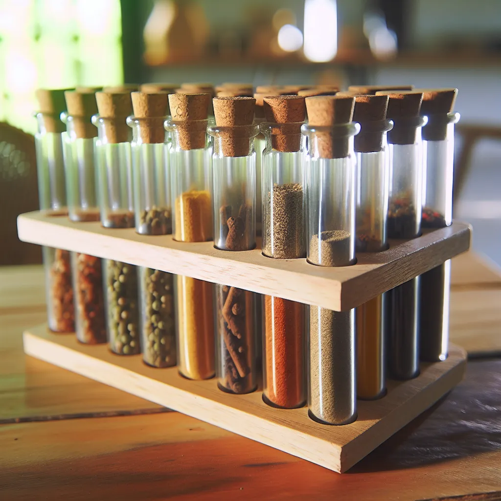 Test tube spice rack